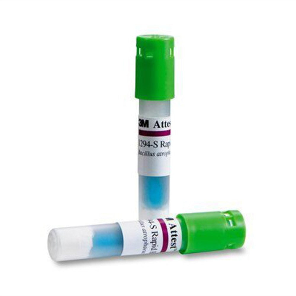 3M ATTEST Rapid Readout Biological Indicator For EO, 4-Hour Readout, Green Cap, 300/bx, 2 bx/cs (Not FDA Approved - Life Science Labs Only). MPN: 1294-S