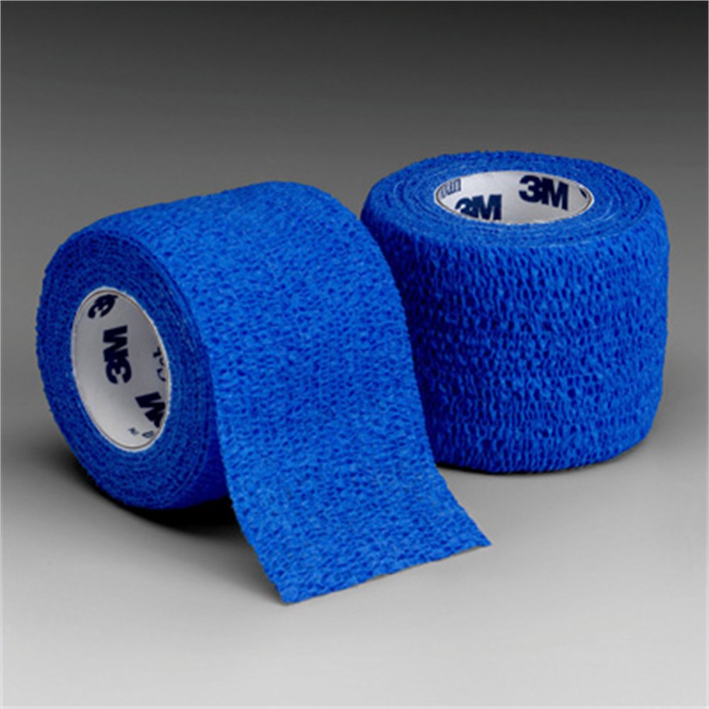 3M COBAN Self-Adherent Wrap, 2" x 5 yds, Blue, 36/case. MPN: 1582B