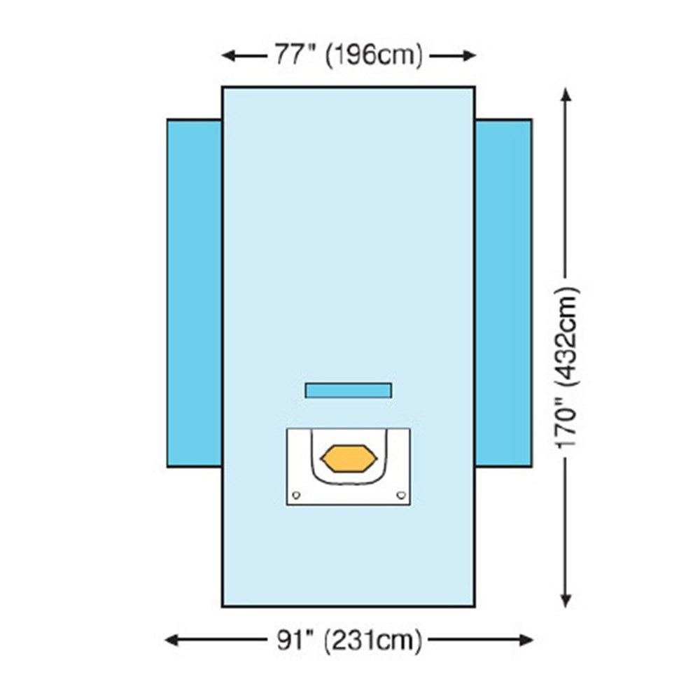 3M STERI-DRAPE Craniotomy Drape, with Ioban, 2 Incise pouch 10/cs. MPN: 6687 - Image 2