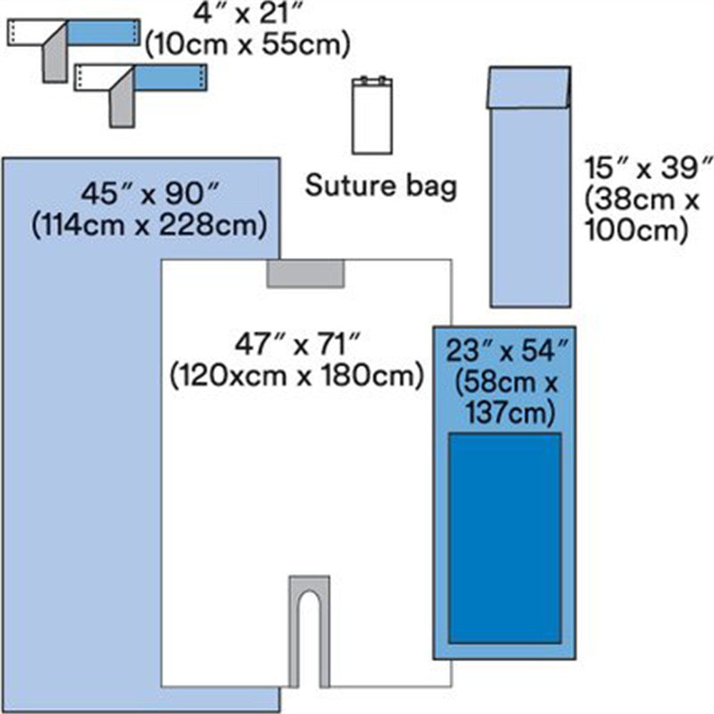3M STERI-DRAPE Orthopedic Set-Up Pack. MPN: 9021A