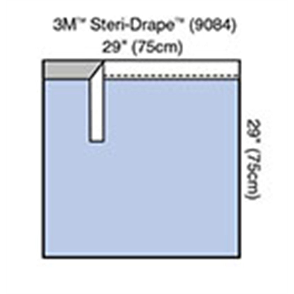 3M STERI-DRAPE Adhesive Towel Drape, 29" x 29", Absorbent Impervious Material, 40/box, 4 box/case. MPN: 9084