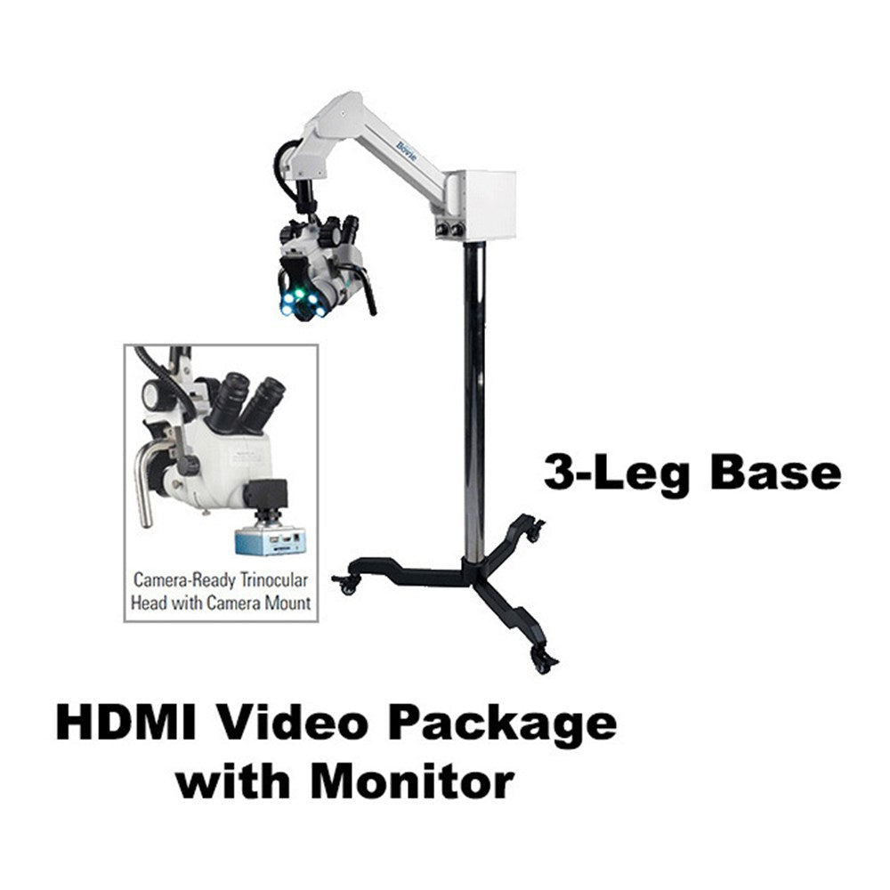 COLPO-MASTER I Suspension-Arm LED Colposcope, HDMI Video Package with HD Camera, & HD 1080p Monitor, 3 Leg Base. MPN: CS-103T-HDM