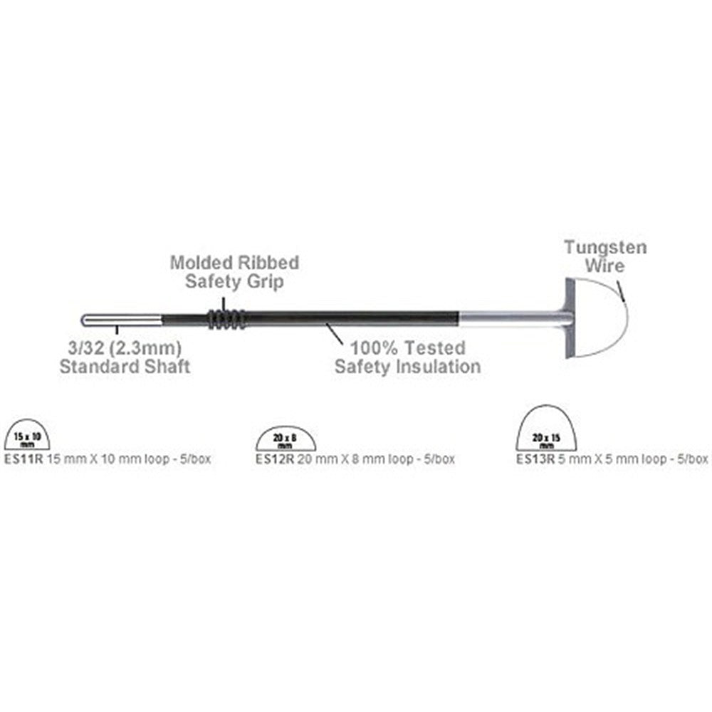 BOVIE Electrode, 15mm x 10mm Loop, Reusable, Non-Sterile. MPN: ES11R - Image 2