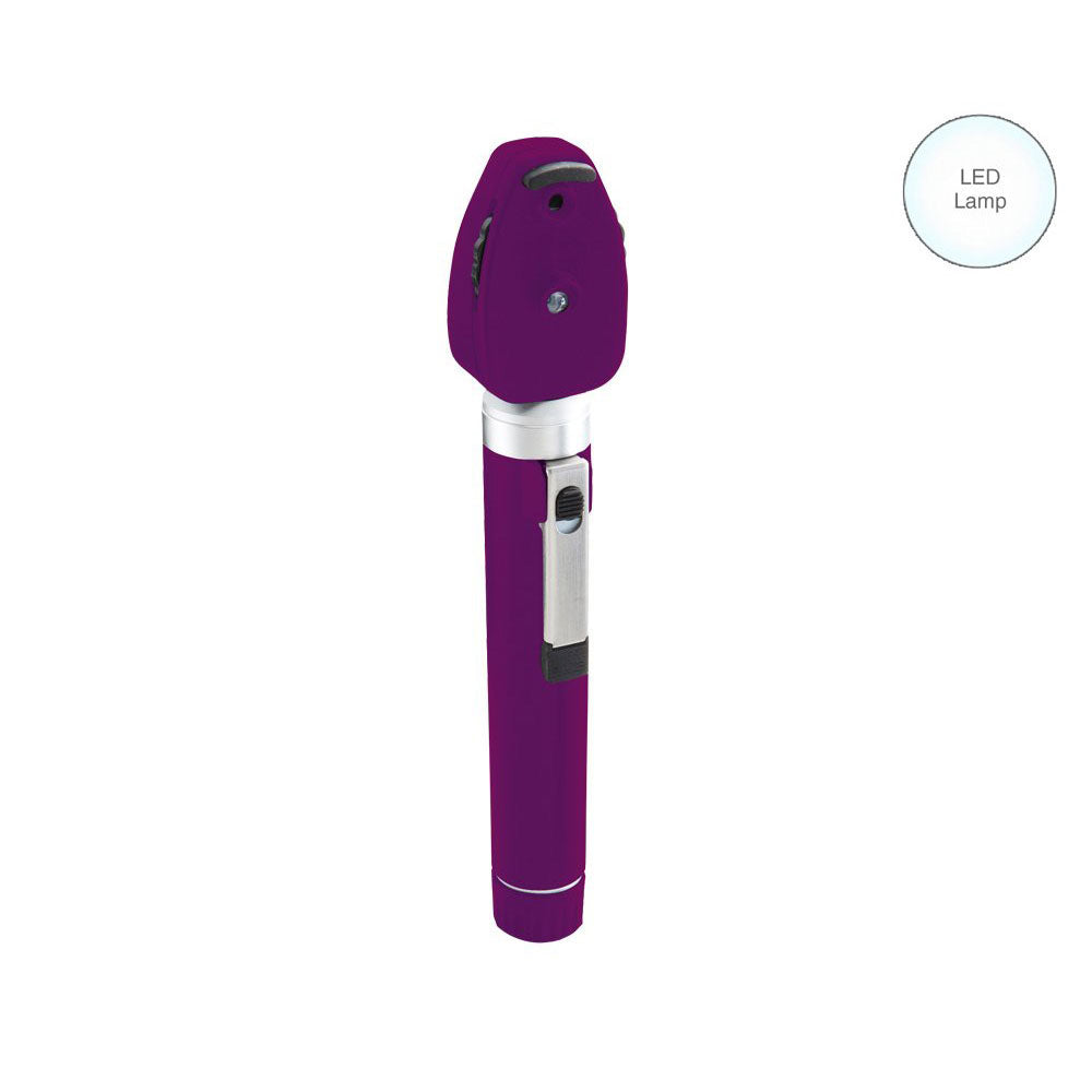 ADC DIAGNOSTIX LED Pocket Ophthalmoscope, PURPLE, Hard Case. MPN 5112NLV