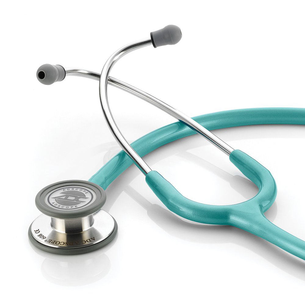 ADC ADSCOPE 608 Convertible Clinician Stethoscope, Metallic Caribbean. MPN 608MCA