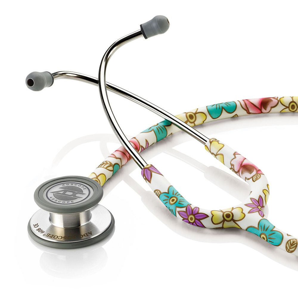 ADC ADSCOPE 608 Convertible Clinician Stethoscope, Windflower. MPN 608WF