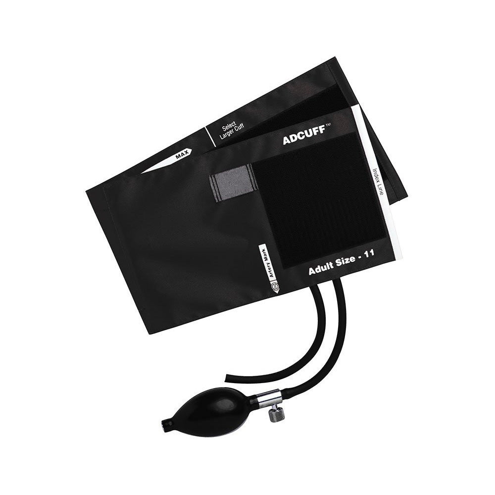 ADC ADCUFF Inflation System, 2-Tube, ADULT, BLACK. MPN 865-11ABK