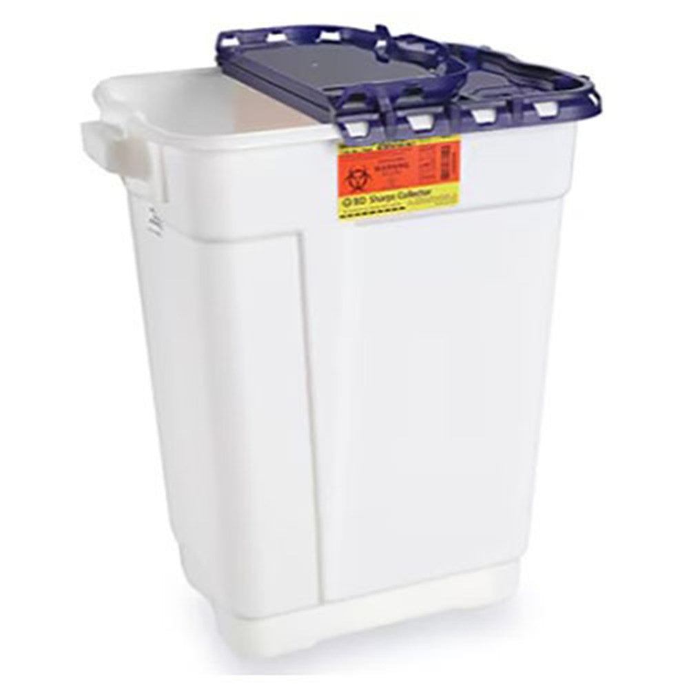 BD Pharmaceutical Sharps Container, 17 Gallon, Hinge Top, 5/case. MPN: 305028