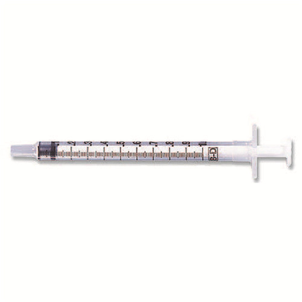 BD Tuberculin Syringe Only, Slip Tip, 1mL, 200/box, 8 box/case. MPN: 309659