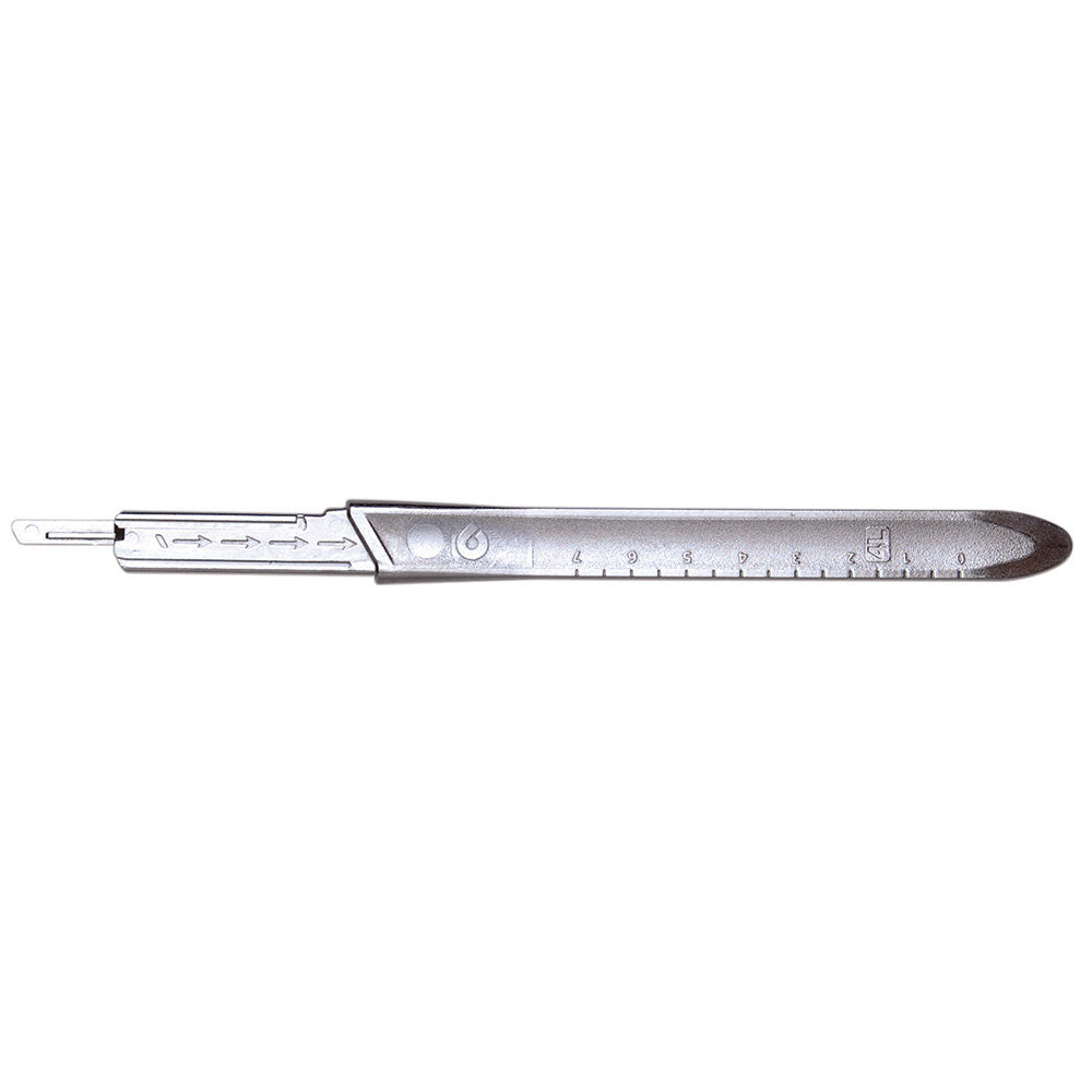 Aspen Bard-Parker Protected Blade System, Size 4L, Metal Handle, 5/case. MPN: 374041