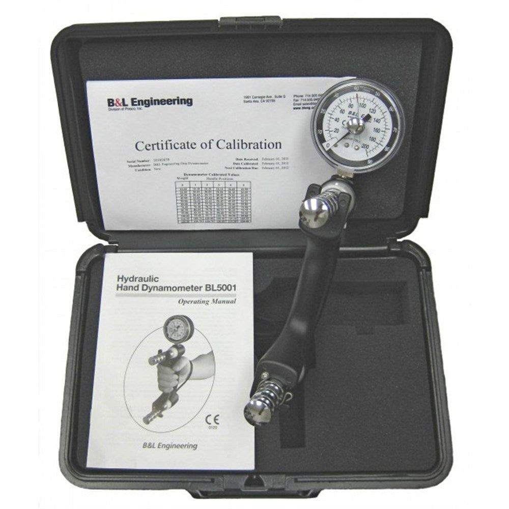 B&L Hydraulic Hand Dynamometer, 0-200 lbs. MPN: BL5001 - Image 2