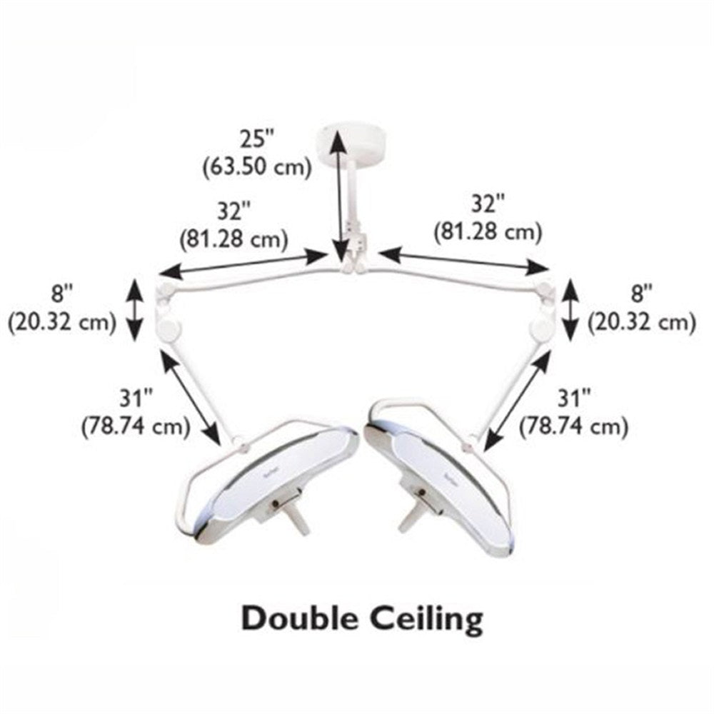 Burton AIM HI 100 LED Procedure Light with Double Ceiling Mount. MPN: ALED100DC - Image 5