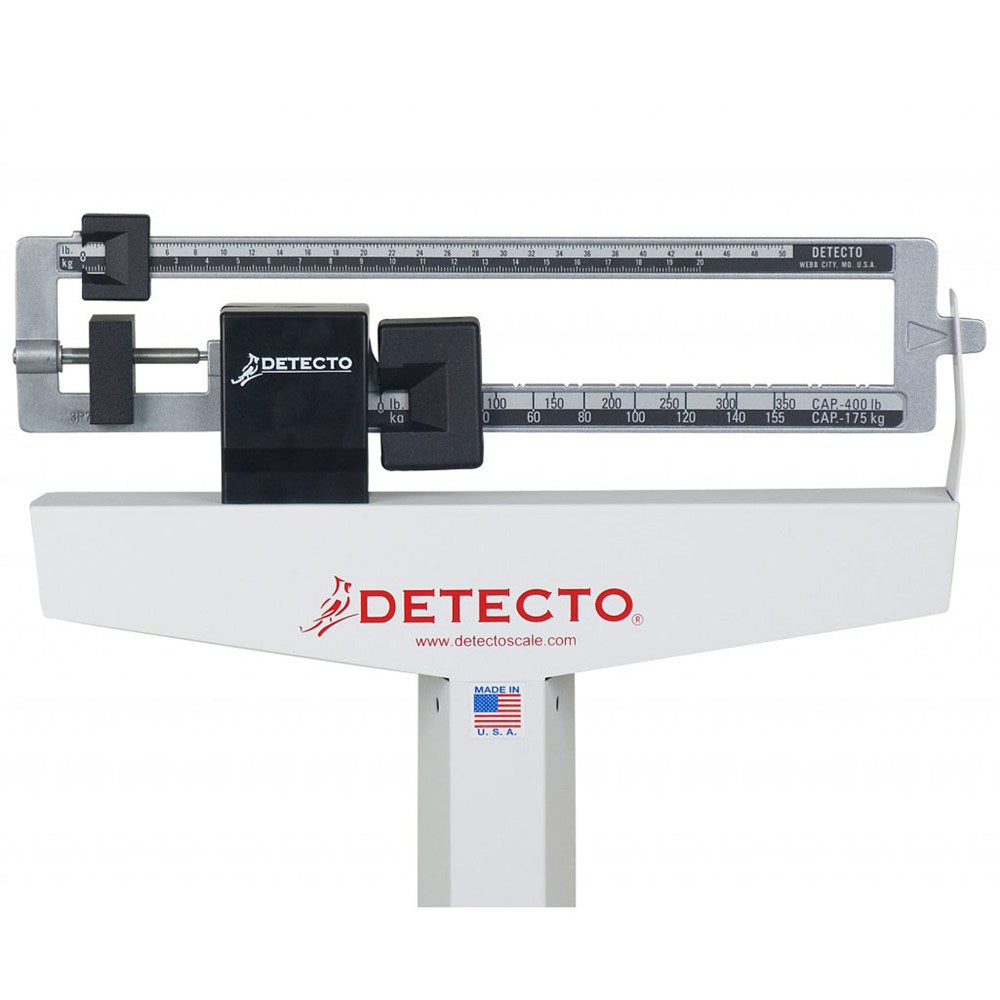 DETECTO Eye-Level Mechanical Physician Scale-Dual Reading-(440lb/200kg) with height rod & Handpost. MPN: 349 - Image 2