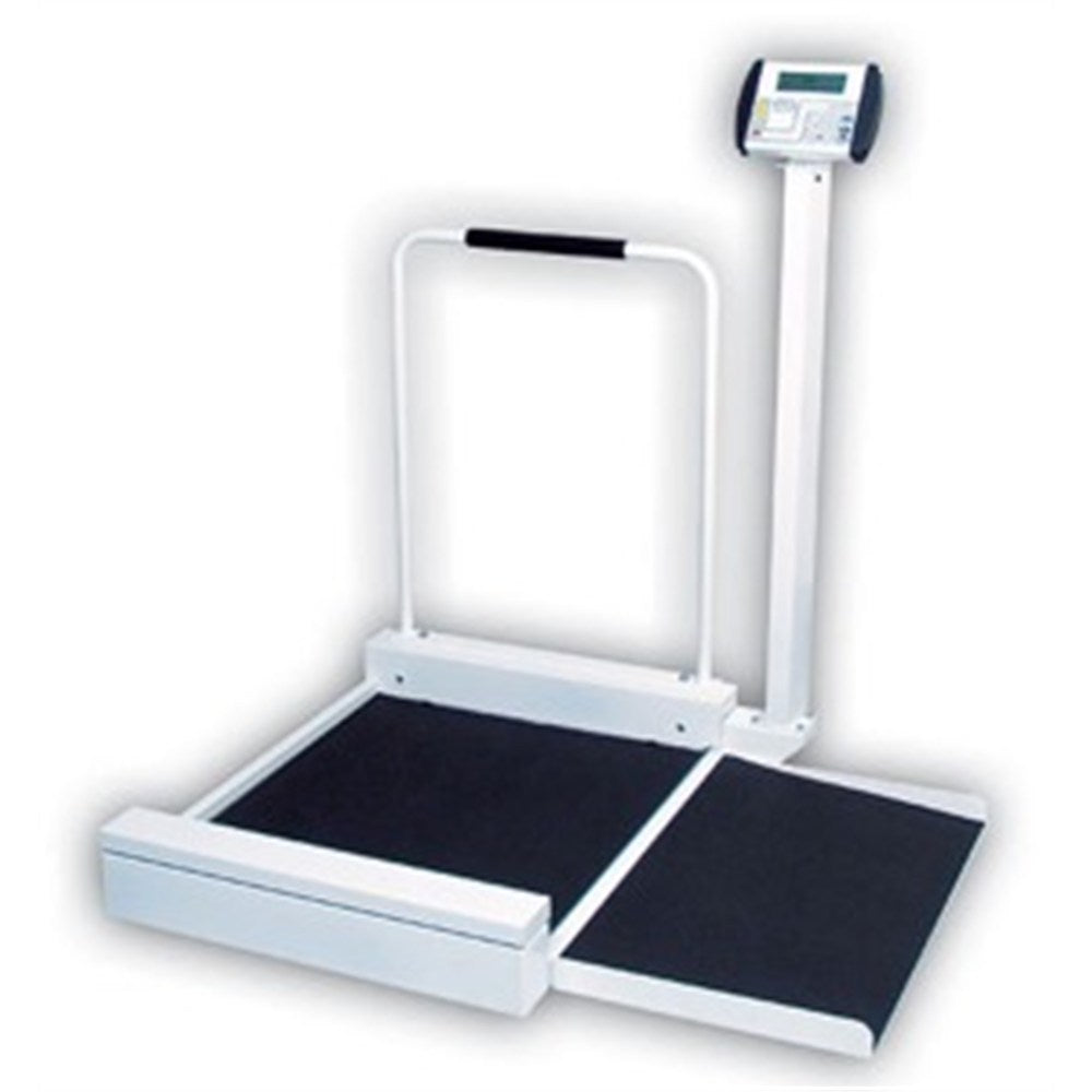 Detecto Stationary Digital Wheelchair Scale (400 lb/180 kg). MPN: 6495