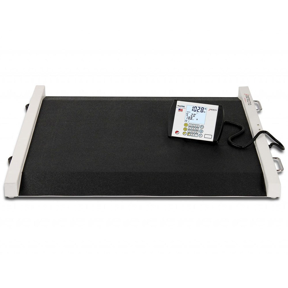 DETECTO Bariatric Wheelchair Scale, 1000 lb / 450 kg, Extra Wide Platform for Oversized Wheelchairs. MPN: BRW1000 - Image 2