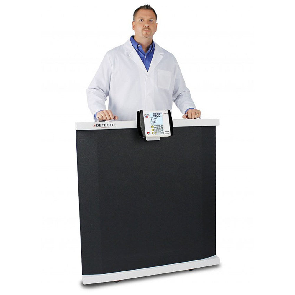 DETECTO Bariatric Wheelchair Scale, 1000 lb / 450 kg, Extra Wide Platform for Oversized Wheelchairs. MPN: BRW1000 - Image 4