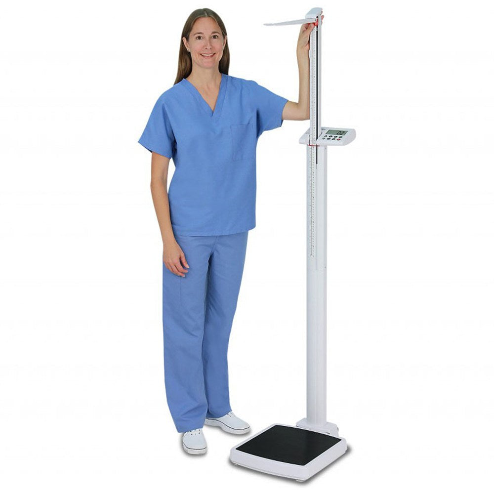 DETECTO solo Digital Clinical Scale, Mechanical Height Rod, 550 lb / 250 kg. MPN: SOLO - Image 2