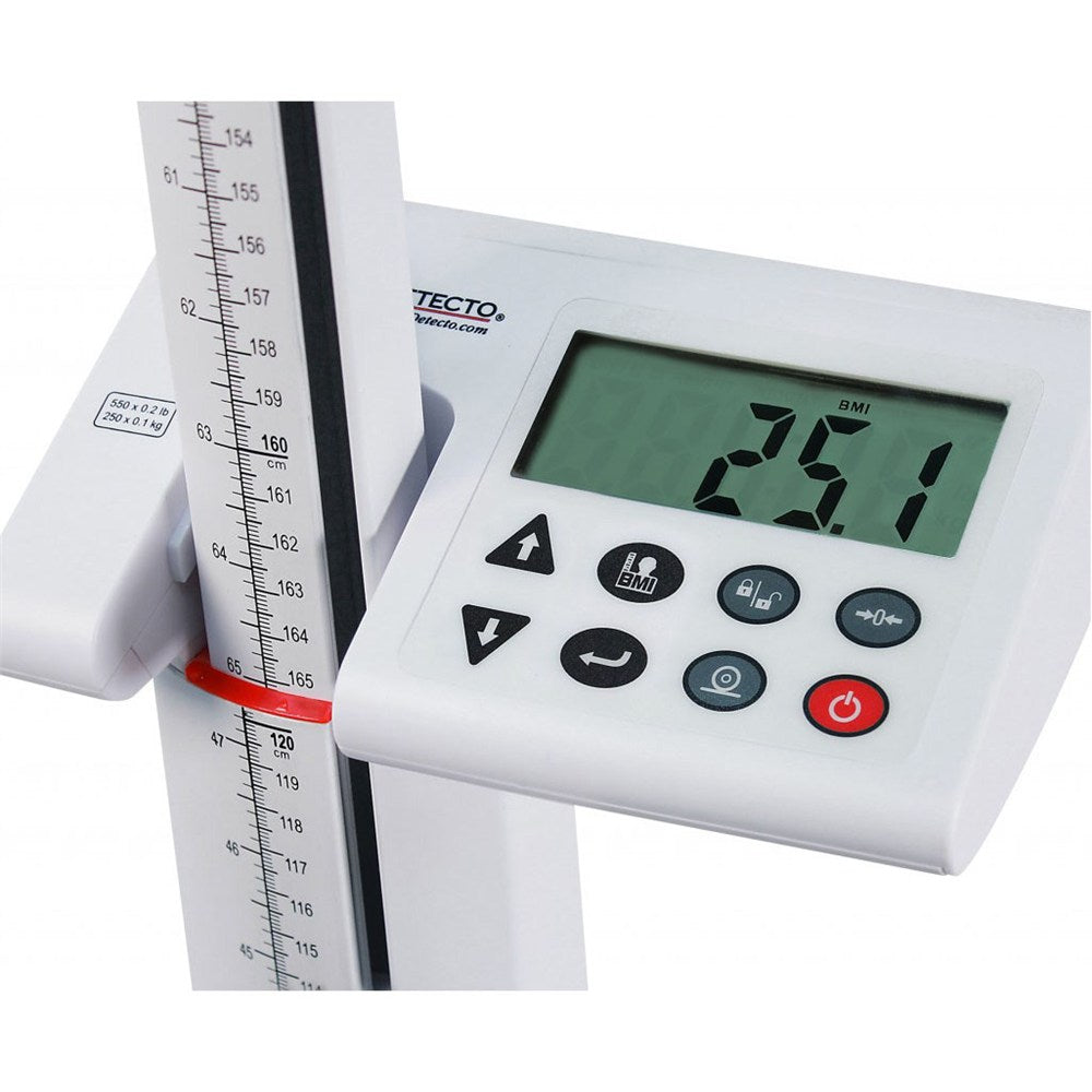 DETECTO solo Digital Clinical Scale, Mechanical Height Rod, 550 lb / 250 kg. MPN: SOLO - Image 3