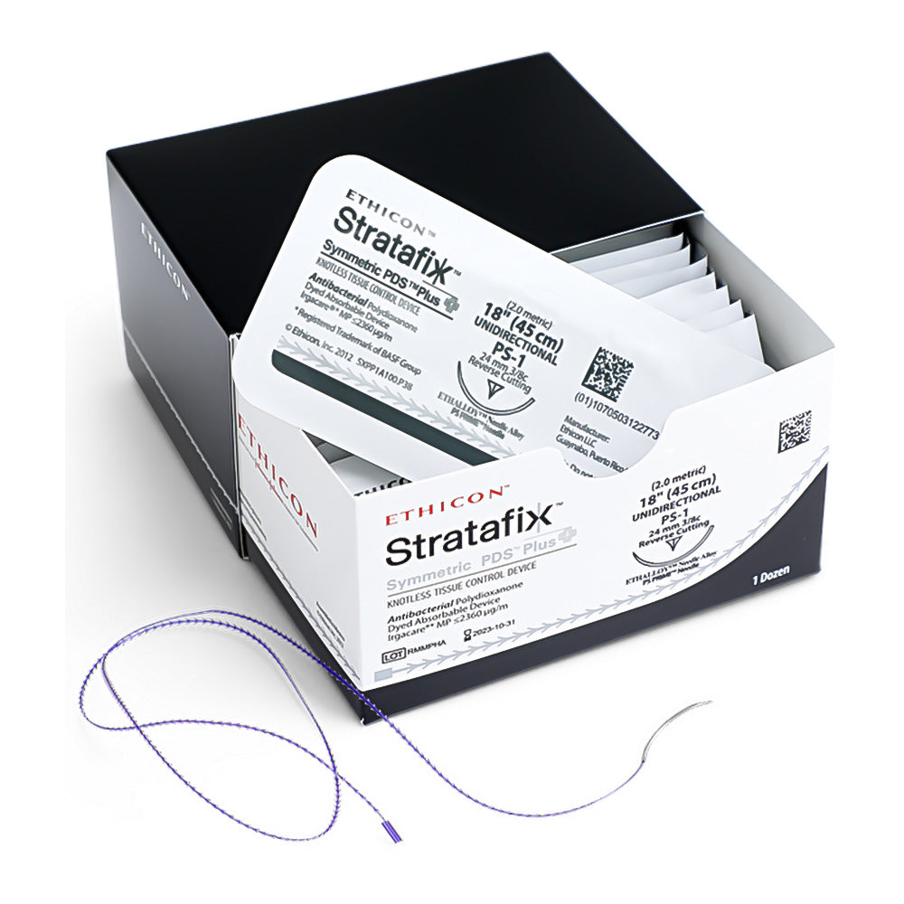 Ethicon STRATAFIX Symmetric PDS Plus Suture, Size: 0, Needle: CTXB, VIOLET, 12/bx. MPN: SXPP1A305