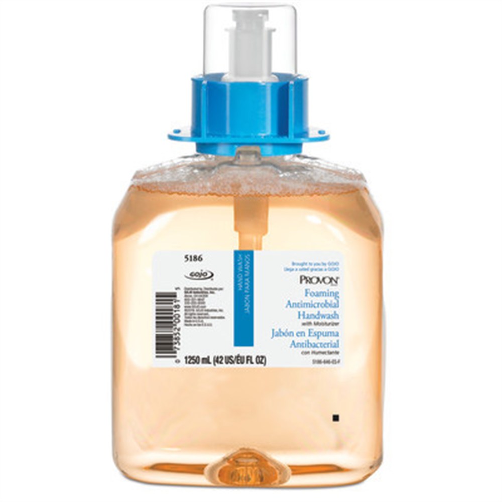 PROVON Foaming Antimicrobial Handwash with Moisturizers, 1250mL Refill for PROVON FMX-12 Dispenser. MPN: 5186-04