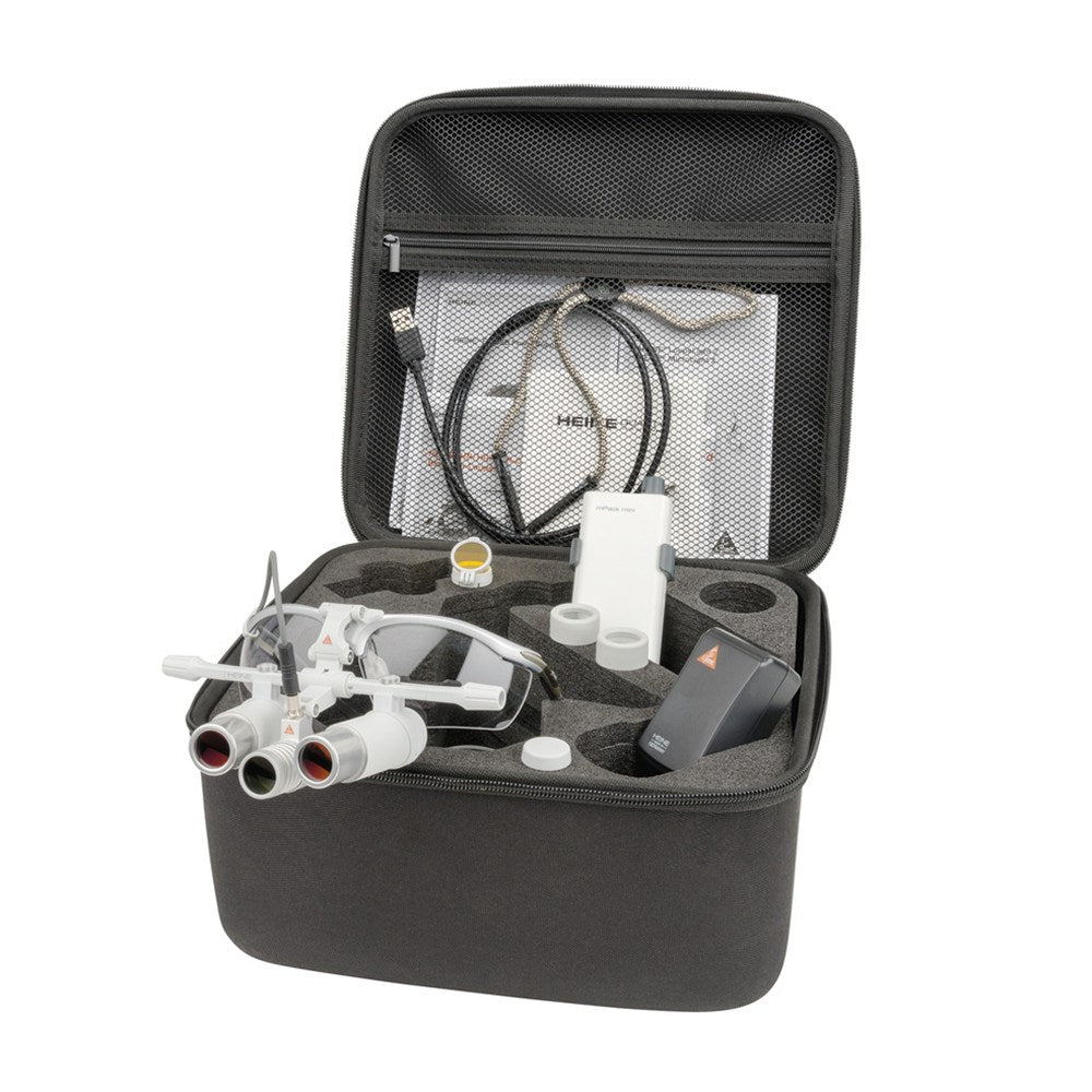HEINE LED LoupeLight 2, mPack mini Battery Pack, S-Frame, HRP Loupes 3.5x 420mm (16") Working Distance. MPN: C-008.32.453 - Image 3