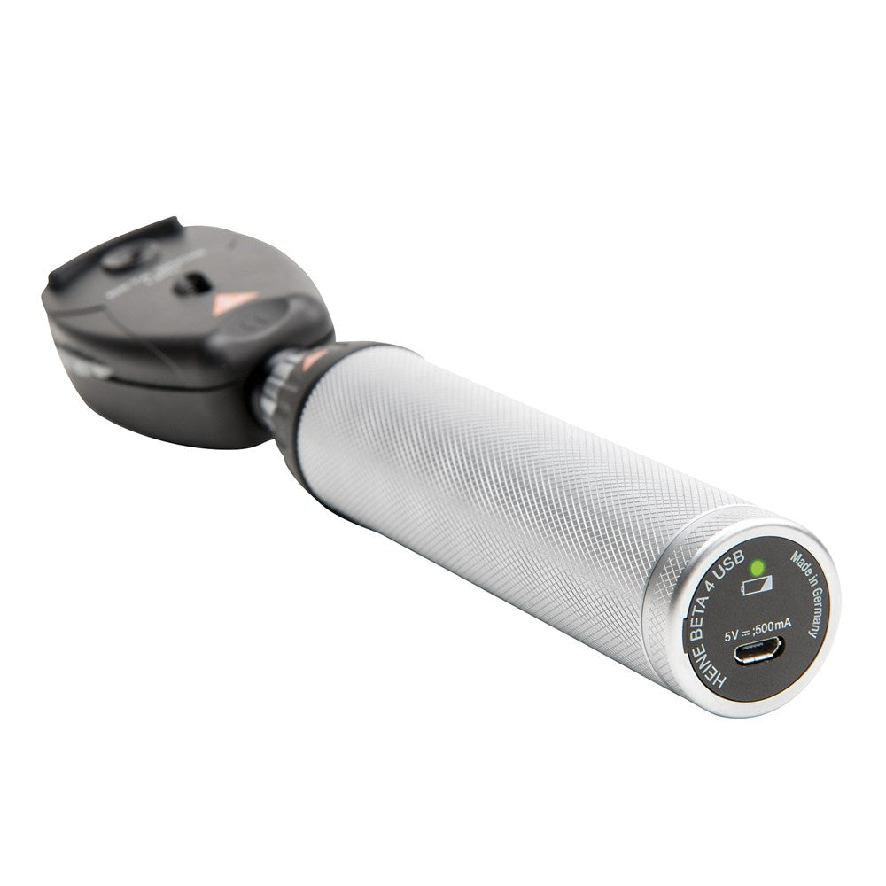 HEINE BETA 200S Diagnostic Ophthalmoscope Set: LED BETA 200S Ophthalmoscope, BETA4 USB Handle, Plug-In Power Supply. MPN: C-261.28.388 - Image 2