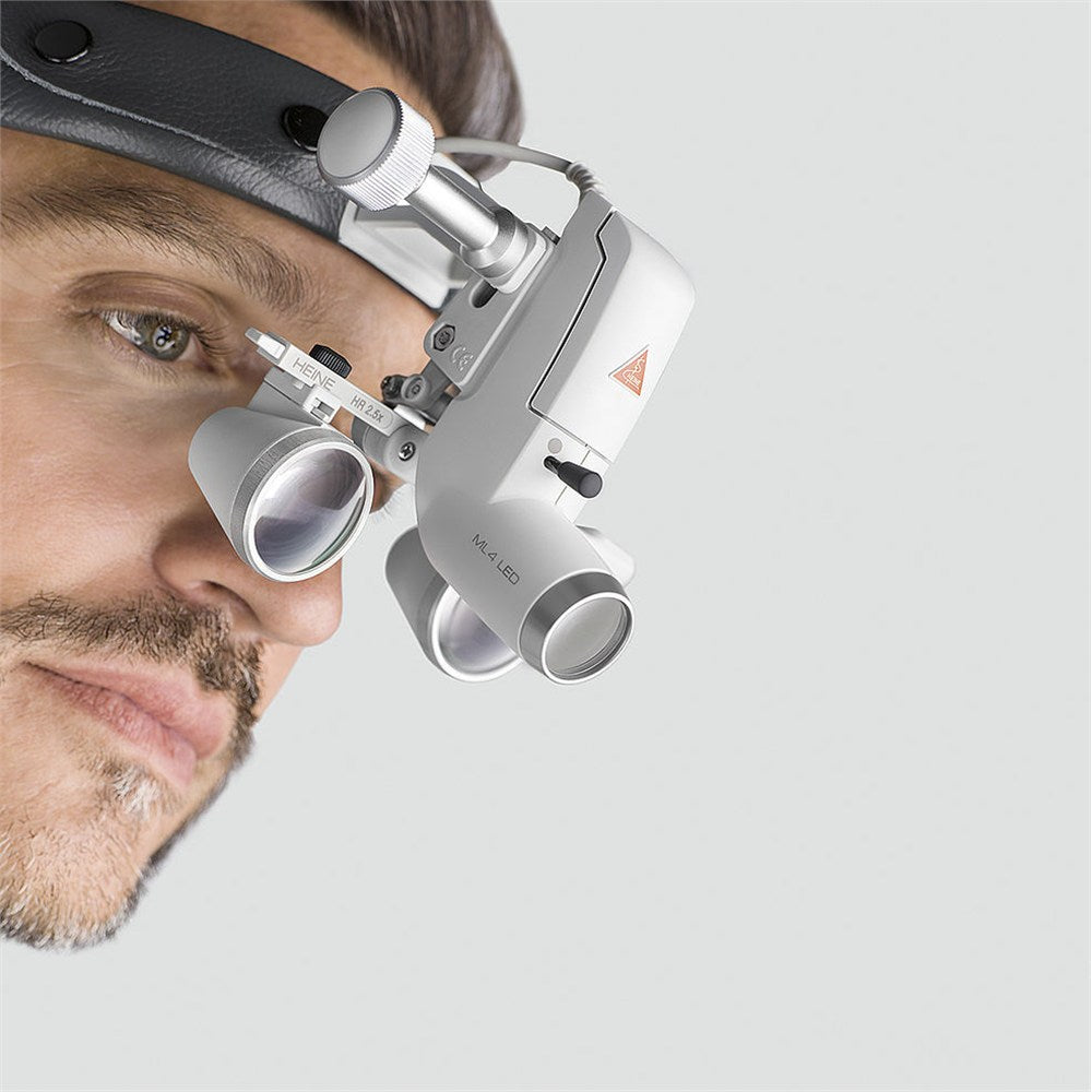 HEINE ML4 LED Headlight Kit, mPack Power Source, HR Binocular Loupe 2.5 x / 340mm. MPN: J-008.31.452 - Image 2