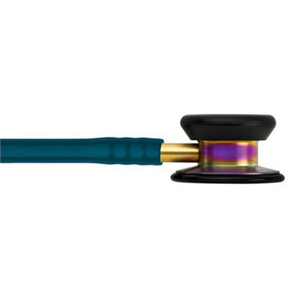 3M Littmann Classic II Pediatric Stethoscope, Rainbow-finish Chestpiece, Caribbean Blue Tube. MPN: 2153 - Image 4