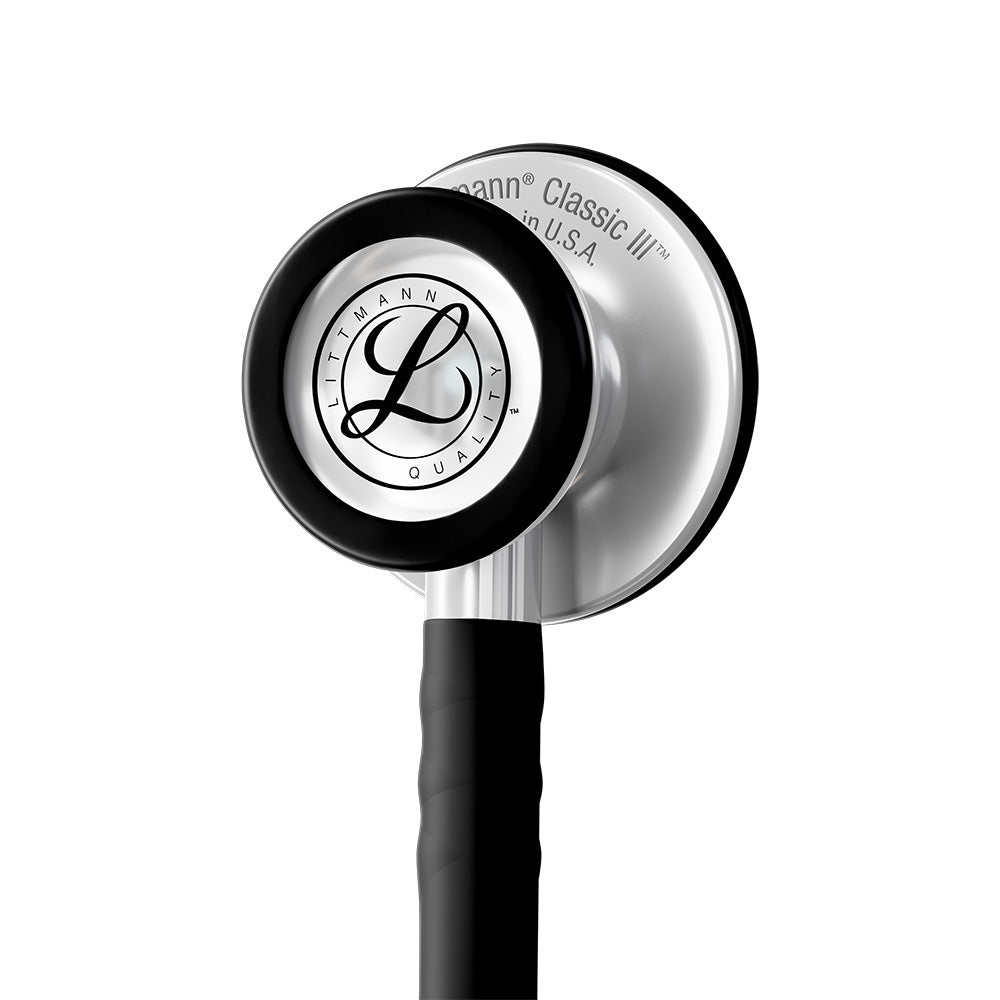 Littmann CLASSIC III Stethoscope, Stainless-Finish Chestpiece, Satin-Finish Black Tube. MPN: 5620C - Image 2