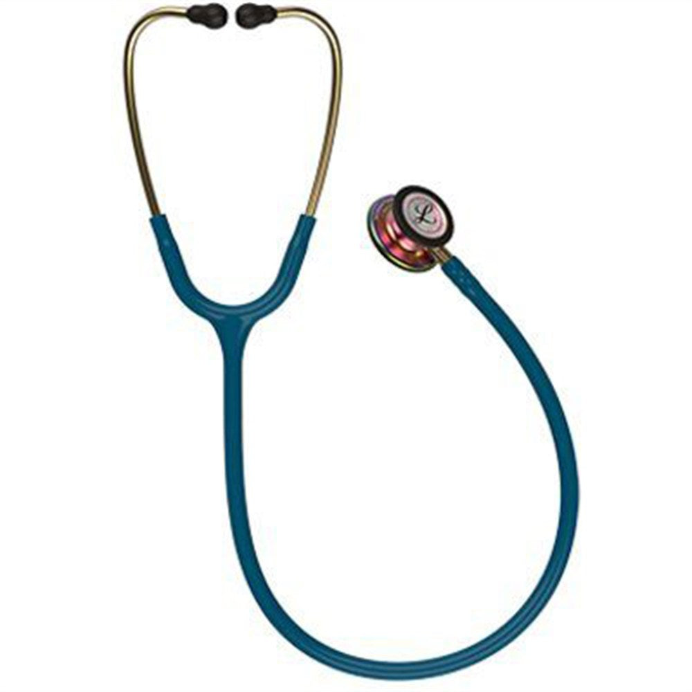 3M Littmann Classic III Stethoscope, Rainbow Chestpiece, Caribbean Blue Tube. MPN: 5807 - Image 3