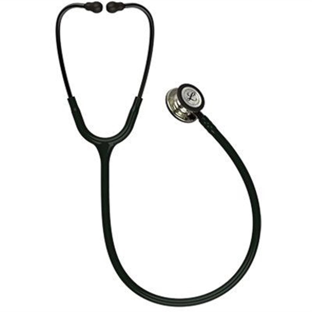 3M Littmann Classic III Stethoscope, Champagne Chestpiece, Black Tube, Smoke Stem & Headset. MPN: 5861 - Image 3