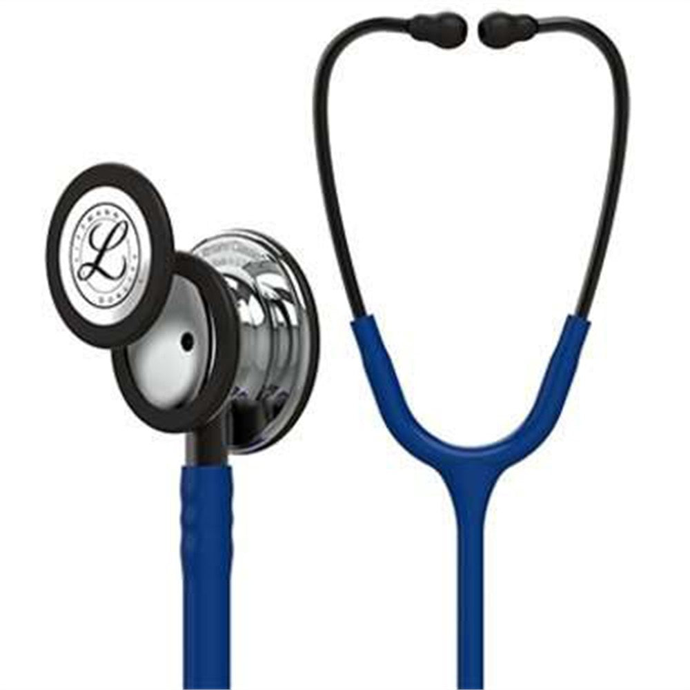 3M Littmann Classic III Stethoscope, Mirror Chestpiece, Navy Blue Tube, Smoke Stem & Headset. MPN: 5863