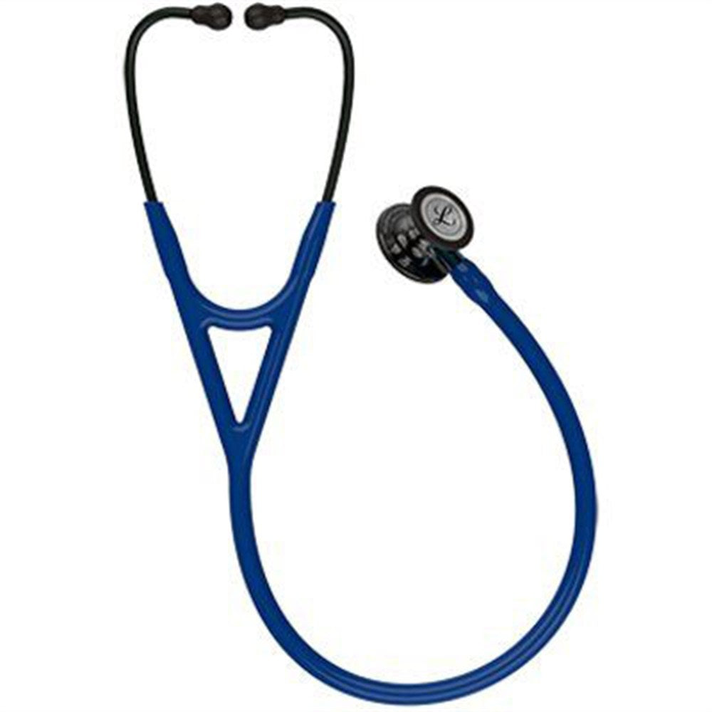 3M Littmann Cardiology IV Stethoscope, High Polish Smoke Chestpiece, Navy Tube, Blue Stem & Black Headset. MPN: 6202 - Image 3