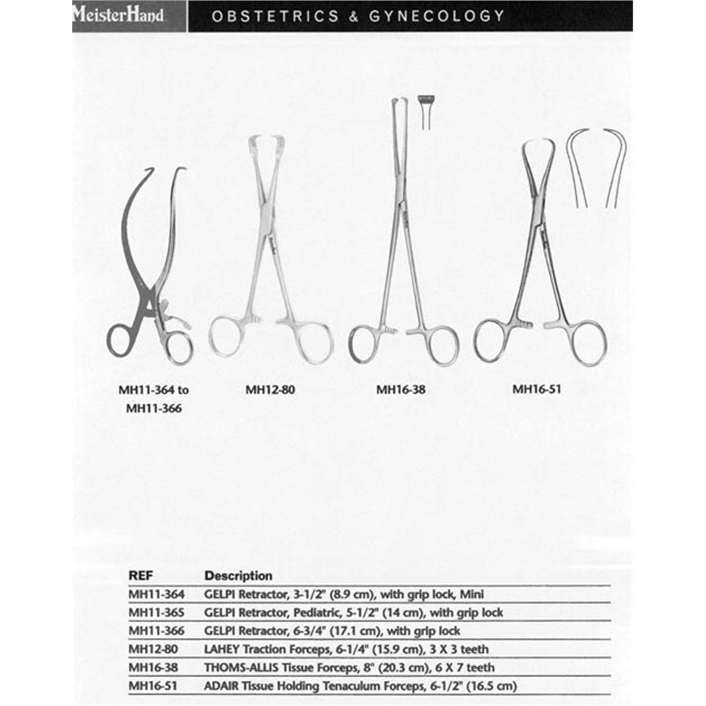 MeisterHand GELPI Retractor, 7-1/2" (19.1 cm), with grip lock. MPN: MH11-366 - Image 4