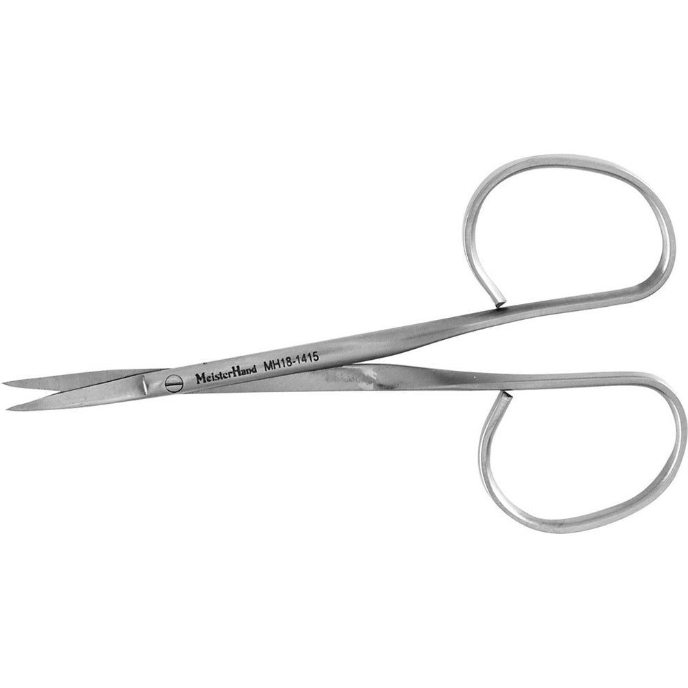 MeisterHand Iris Scissors, 4" (10.2 cm), straight, standard pattern, ribbon-type. MPN: MH18-1415