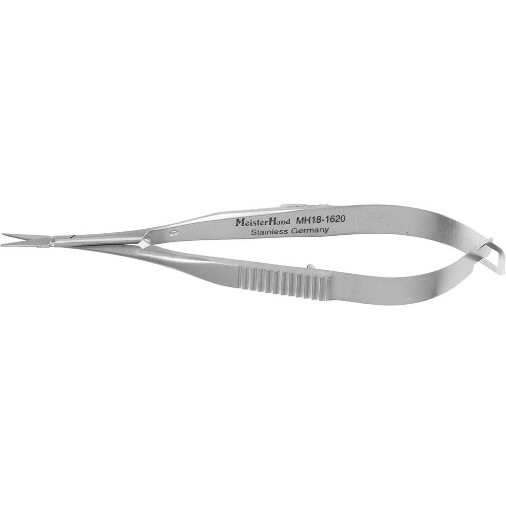 MeisterHand VANNAS Capsulotomy Scissors, 3-1/4" (82.4mm), straight, sharp tips, extra delicate. MPN: MH18-1620