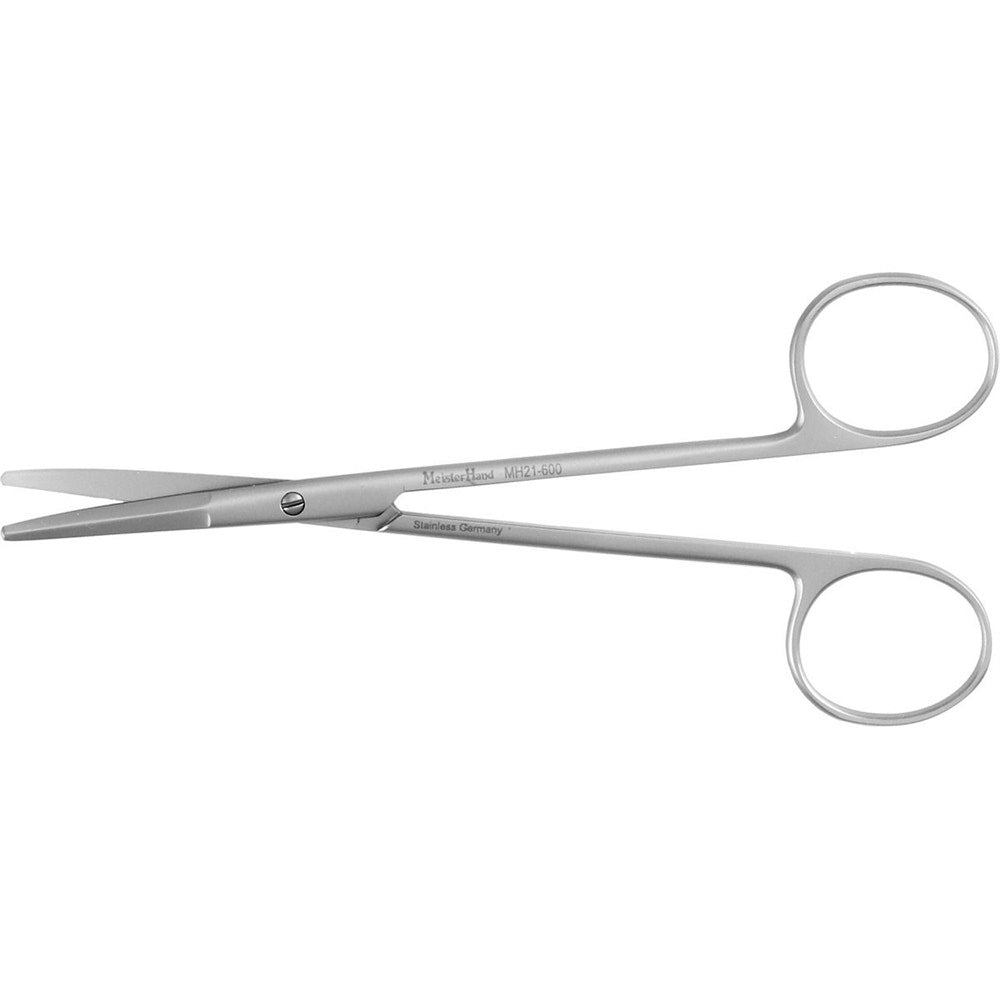 MeisterHand FOMON Scissors, Saber Back, slightly curved, semi-sharp outer edges. MPN: MH21-600