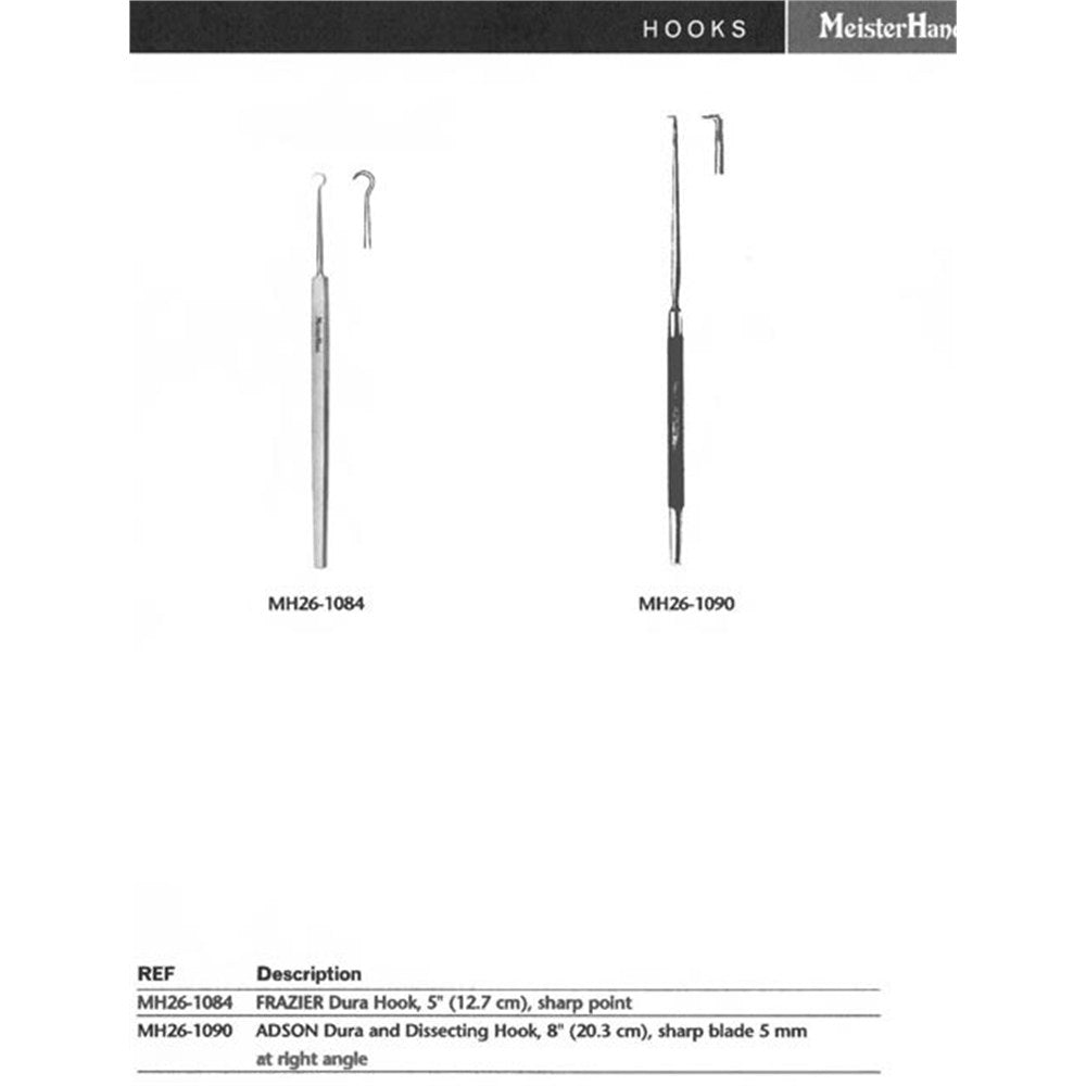 MeisterHand FRAZIER Dura Hook, 4-7/8" (125mm), Sharp, 3.5mm Deep. MPN: MH26-1084 - Image 2
