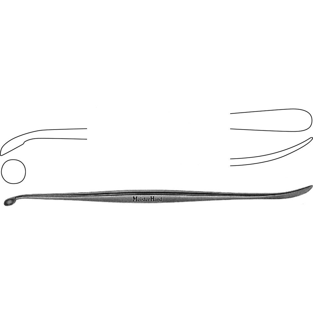 MeisterHand PENFIELD Dissectors, style No 1, 7" (180mm), Double-Ended, 7.3mm Sharp Cup and 7.2mm Blunt. MPN: MH26-1450