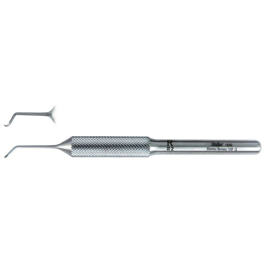 MILTEX RAMELET Phlebectomy Hook, 4" (100mm), Right, Size #2. MPN: 10352