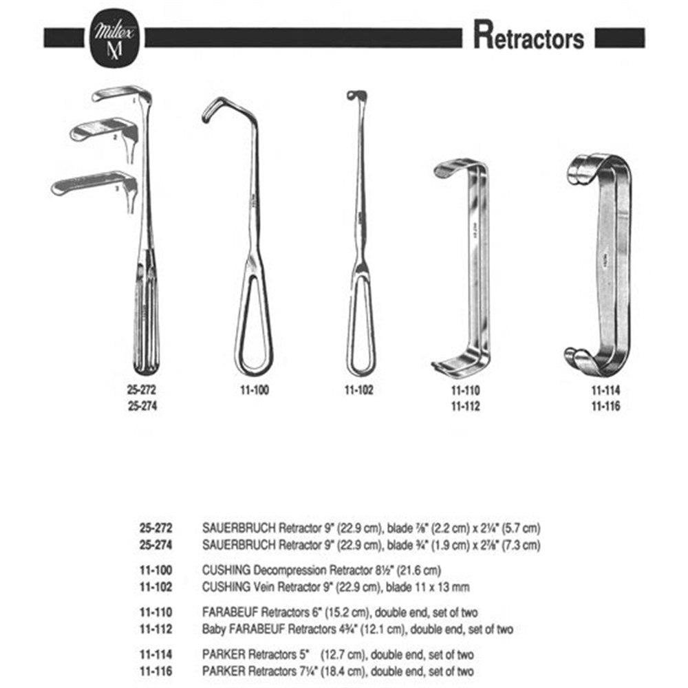 MILTEX PARKER Retractor, 7-1/4" (181mm), Double-Ended, Set of 2. MPN: 11-116 - Image 2