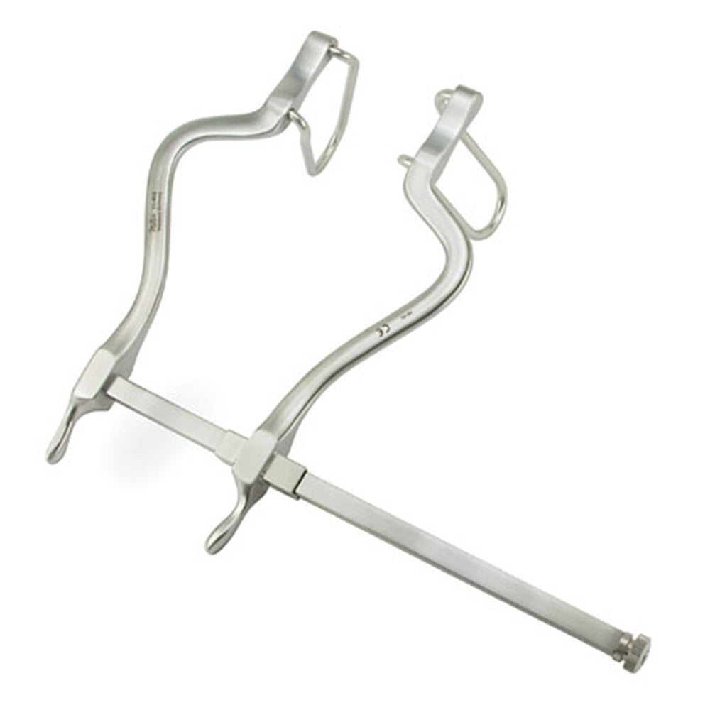 MILTEX GOSSET Retractor, 5-1/2" (140mm) Spread, Fenestrated Side Blades, 2-5/8" (68mm) Deep. MPN: 11-402