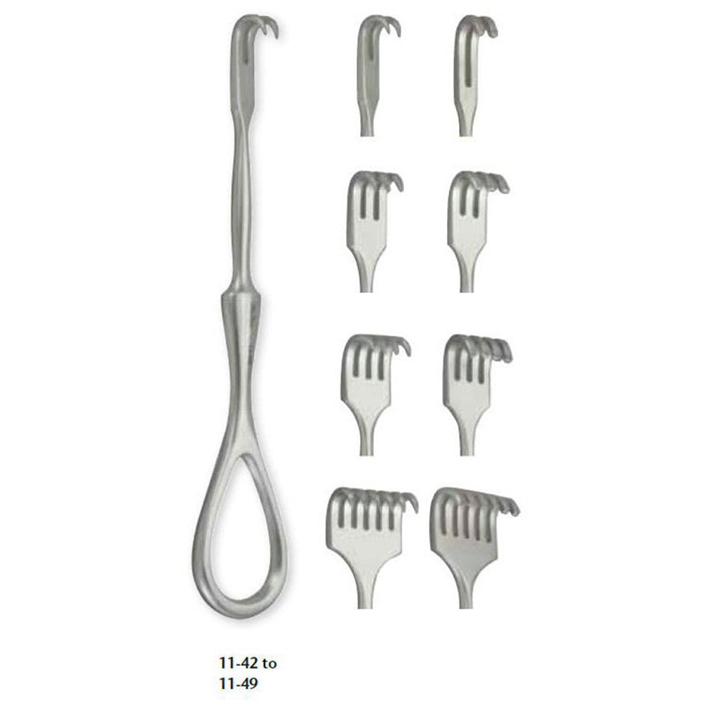 MILTEX VOLKMAN Finger Retractor, 4-1/2" (11.4 cm), 4 sharp prongs. MPN: 11-44 - Image 3