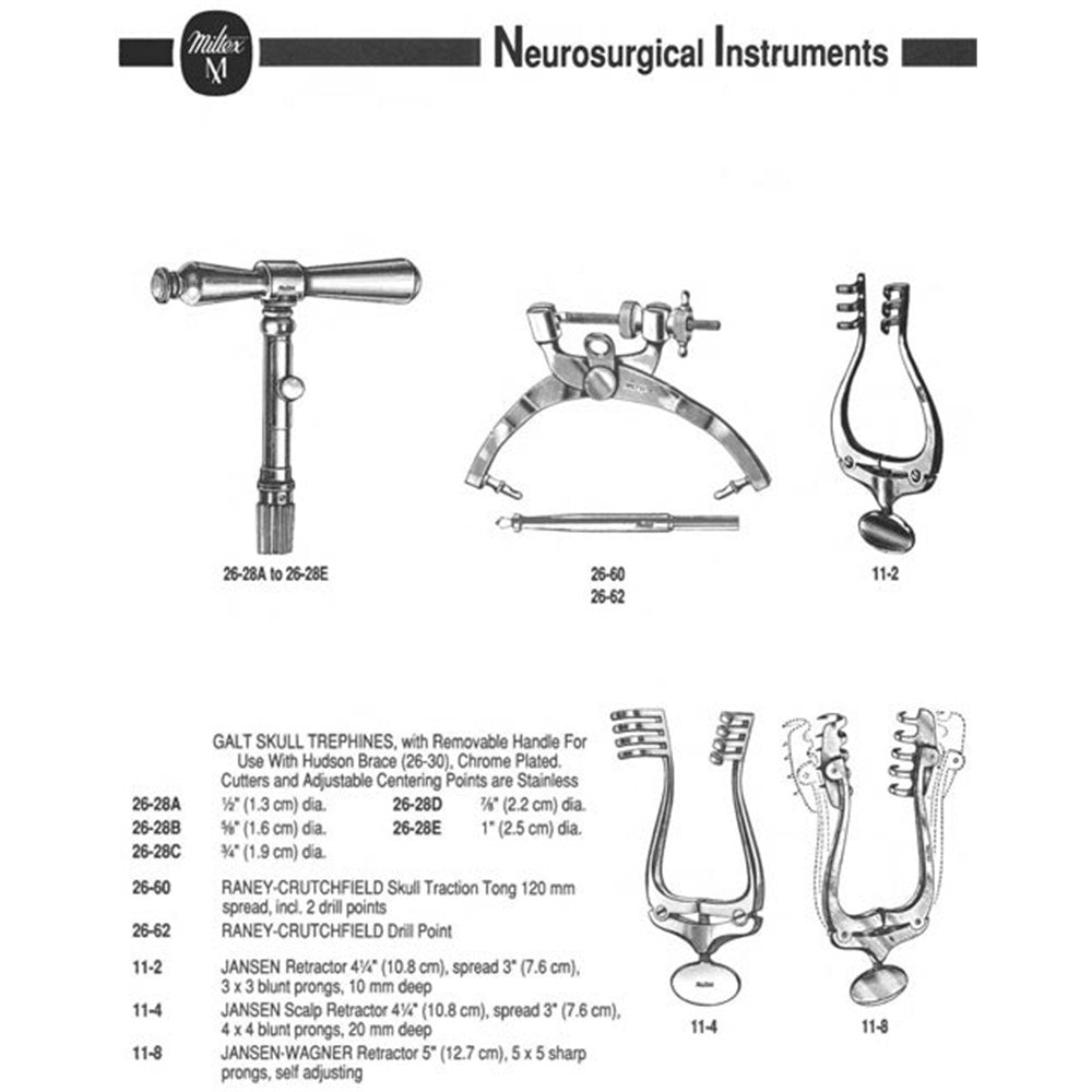 MILTEX JANSEN-WAGNER Retractor, 4-1/8" (103.5mm) Working Length, 5 X 5 Sharp Prongs 5/8" (15mm) Deep. MPN: 11-8 - Image 4