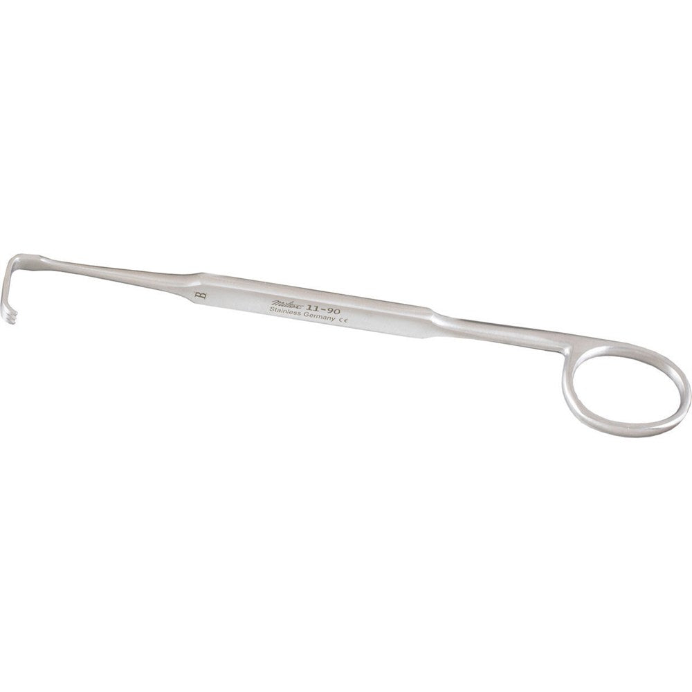 MILTEX MEYERDING Finger Retractor, 7" (17.8 cm), style B., blade 3/16" (.48 cm) X 5/8" (1.6 cm). MPN: 11-90