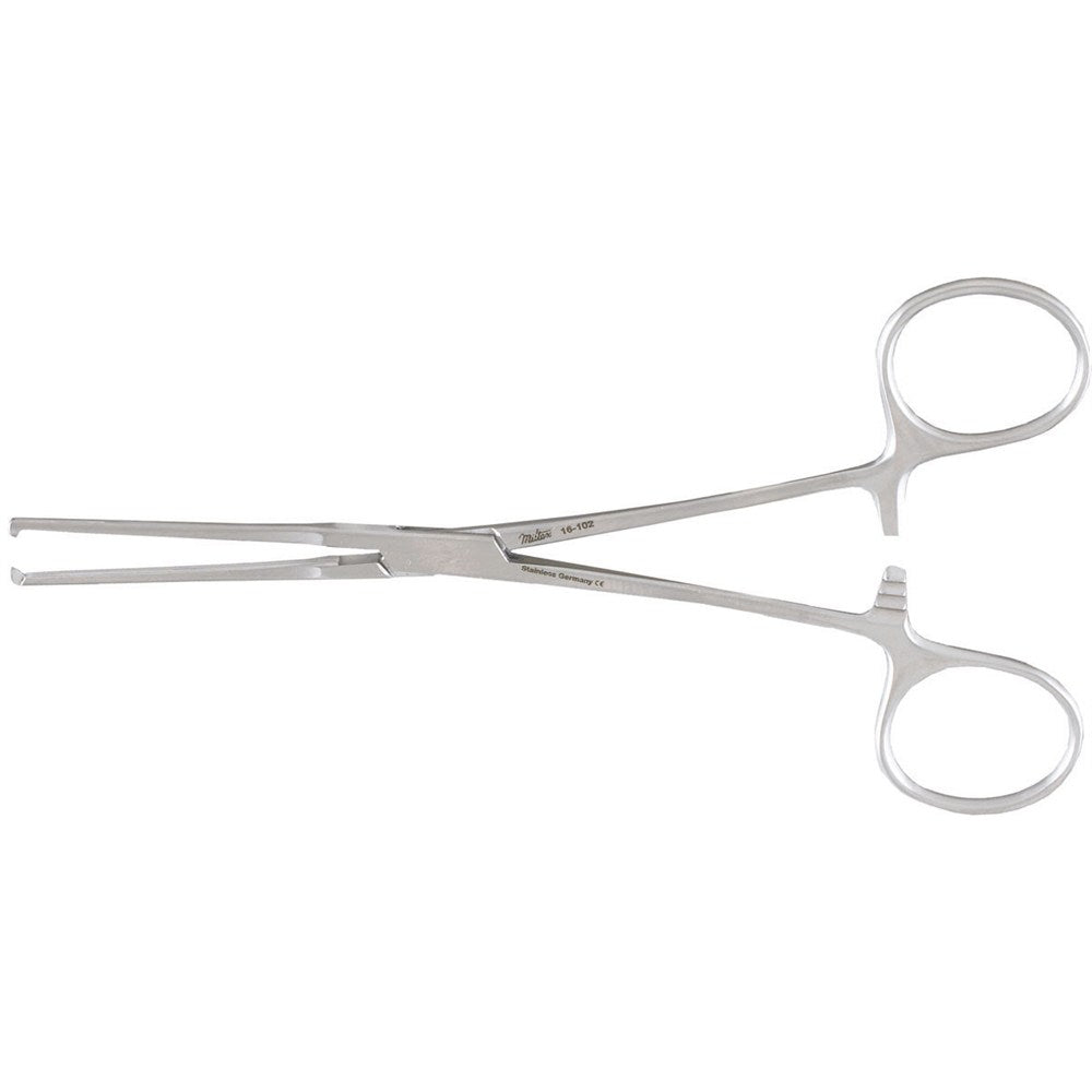 MILTEX Baby ALLEN Clamp, 6-1/4" (160mm), Delicate, Longitdinal Serrations with 1 X 2 Teeth. MPN: 16-102