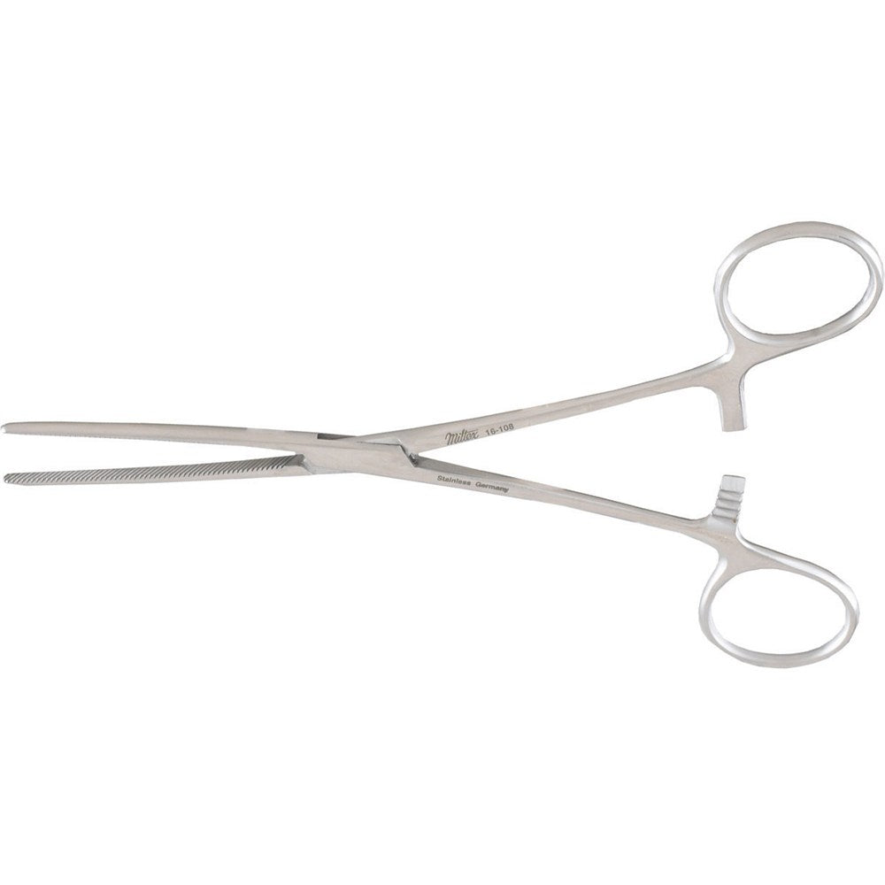 MILTEX Baby DOYEN Clamp,7" (175mm), Straight, Flexble Blades with Diagonal Serrations. MPN: 16-108