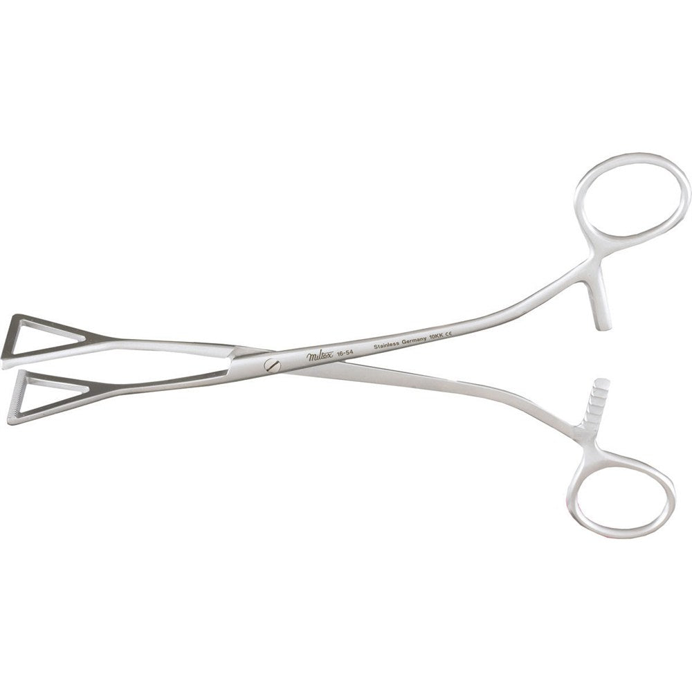 MILTEX COLLIN Tissue Forceps, Straight, 7-3/4" (200mm), 1-1/8" (29mm) Wide Jaws. MPN: 16-54
