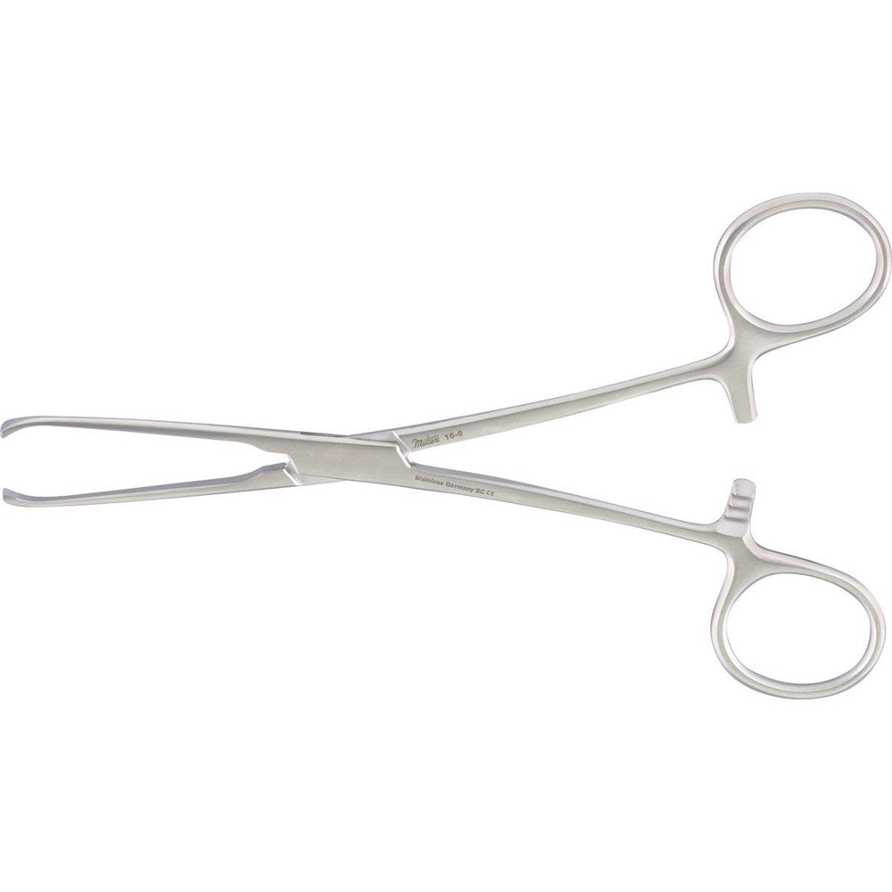 MILTEX ALLIS Tissue Forceps, 6-1/4" (157mm), 4 X 5 Teeth, 4.5mm Wide Jaws. MPN: 16-6