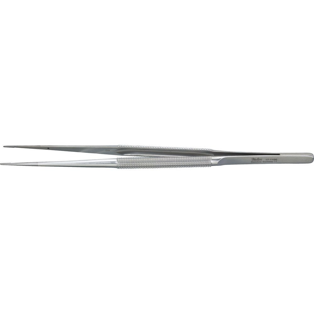 MILTEX Rhoton Micro Suture Forceps 7" (17.8 cm), straight with 0.7 mm tying platform. MPN: 17-1100